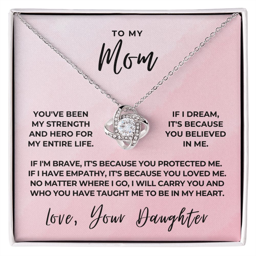 Gift For Mom | Because Of You Necklace 0658T8