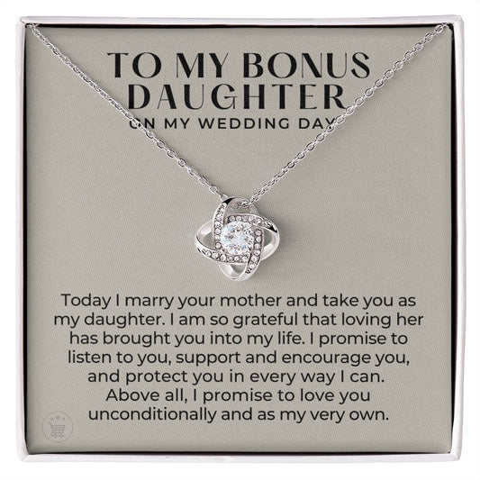 Stepdaughter Wedding Gift | Promise Necklace 0551T14