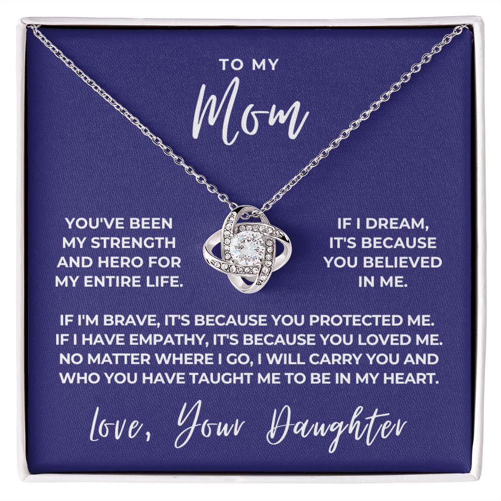 Gift For Mom | Because Of You Necklace 0658T6