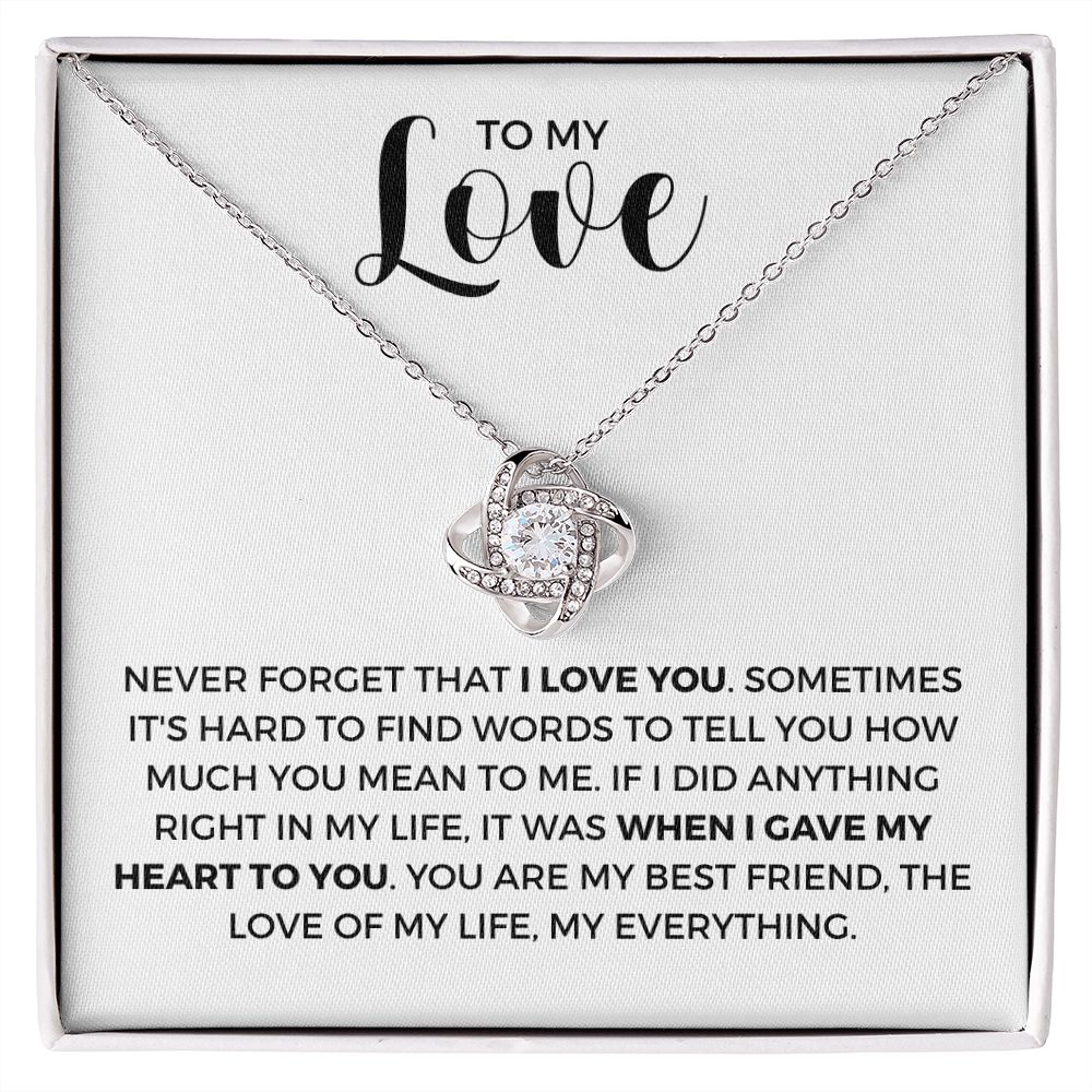 Soulmate Gift | Love Of My Life Necklace 0772T1L