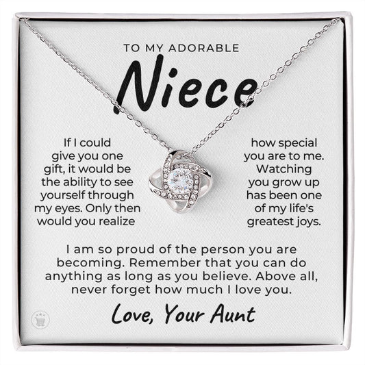 Niece Gift From Aunt | My Love Necklace 0581T18