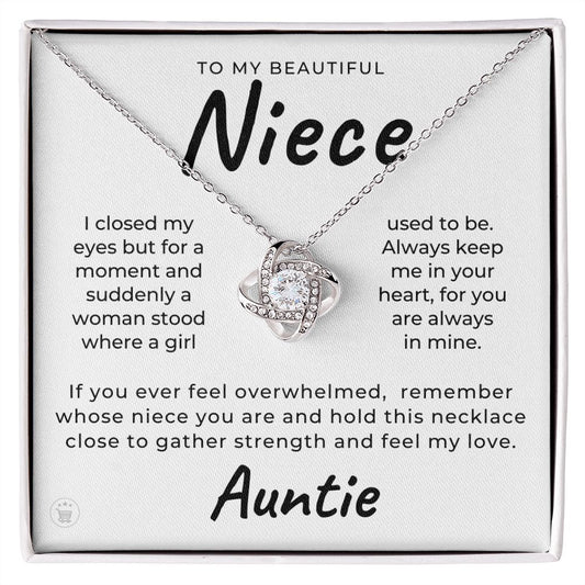 Niece Gift From Aunt | In My Heart Necklace 0631T18