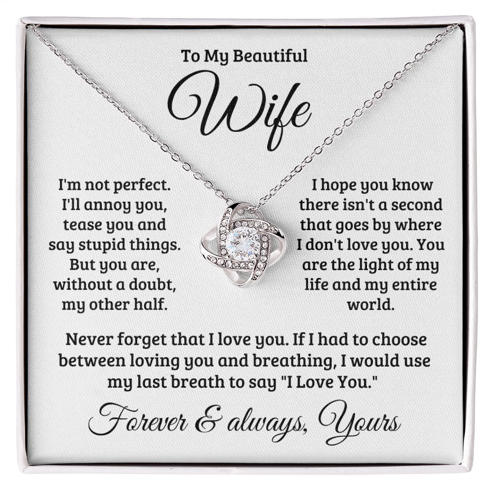 Gift For Wife | Never Forget That I Love You Necklace 0740T1L