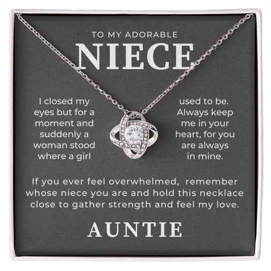 Niece Gift From Aunt | In My Heart Necklace 0631T20