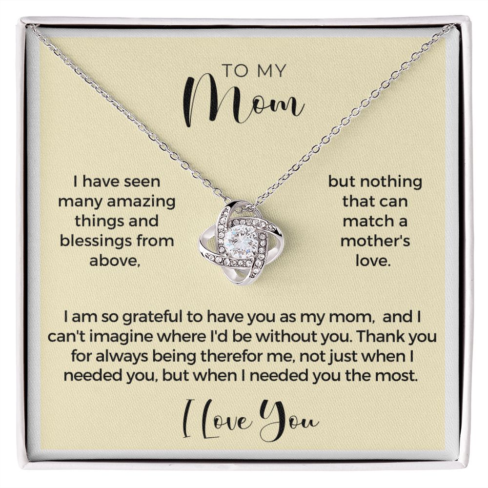 Gift For Mom | Thank You Mom Necklace 0683T11
