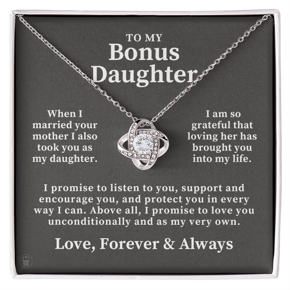 Stepdaughter Gift From Dad | Promise Necklace 0717T6