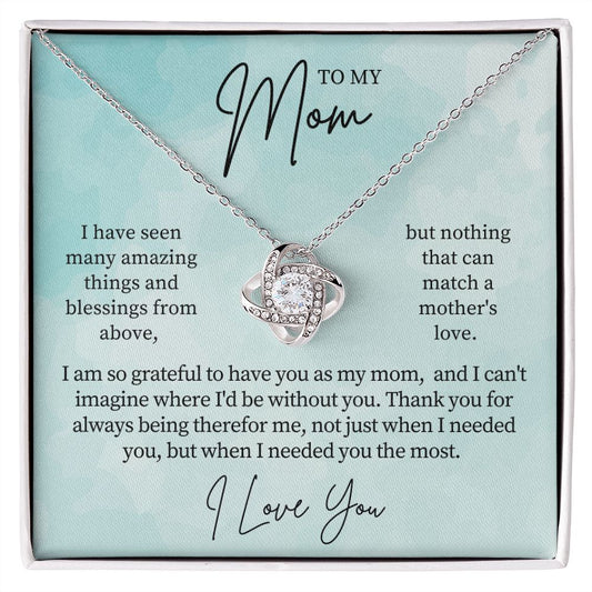 Gift For Mom | Thank You Mom Necklace 0683T14