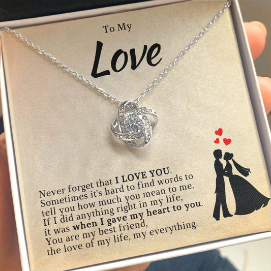 Soulmate Gift | Love Of My Life Necklace 0772T3L