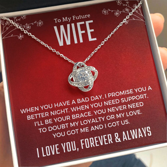 Future Wife, Mrs. Gift | I Love You Necklace 0733T4L