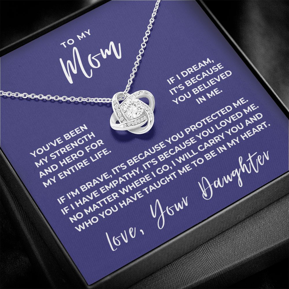 Gift For Mom | Because Of You Necklace 0658T6