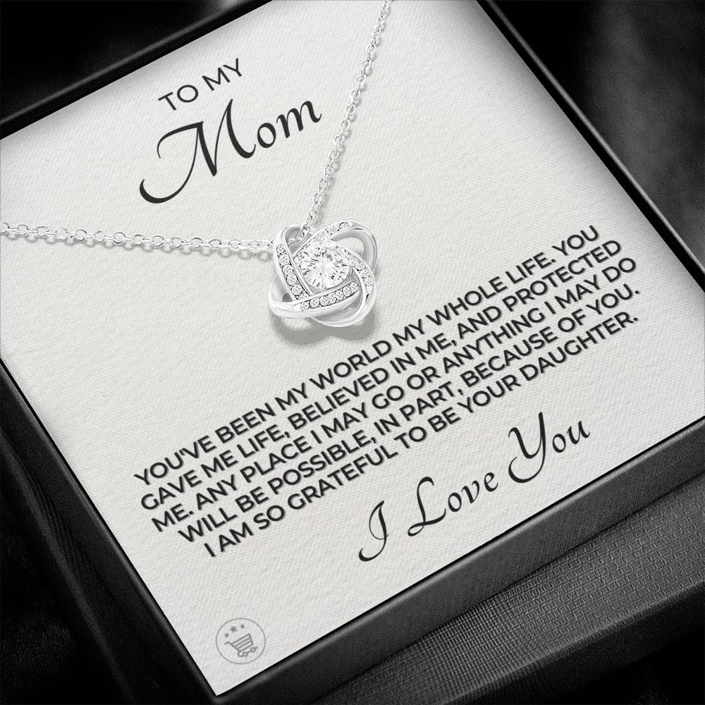 Gift For Mom | My World Necklace 0659T1