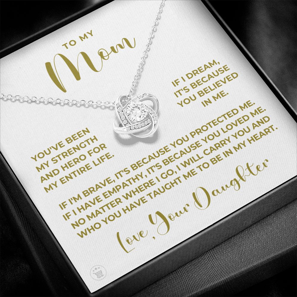 Gift For Mom | Because Of You Necklace 0658T5