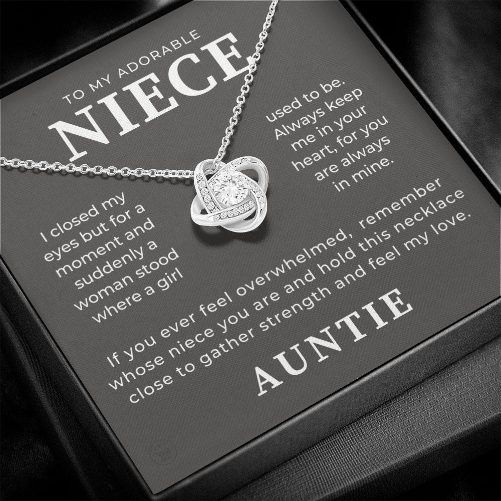 Niece Gift From Aunt | In My Heart Necklace 0631T20