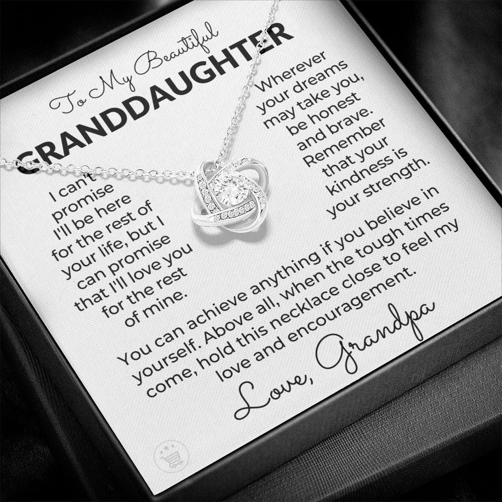 Granddaughter Gift From Grandpa | My Promise Necklace 0690T3