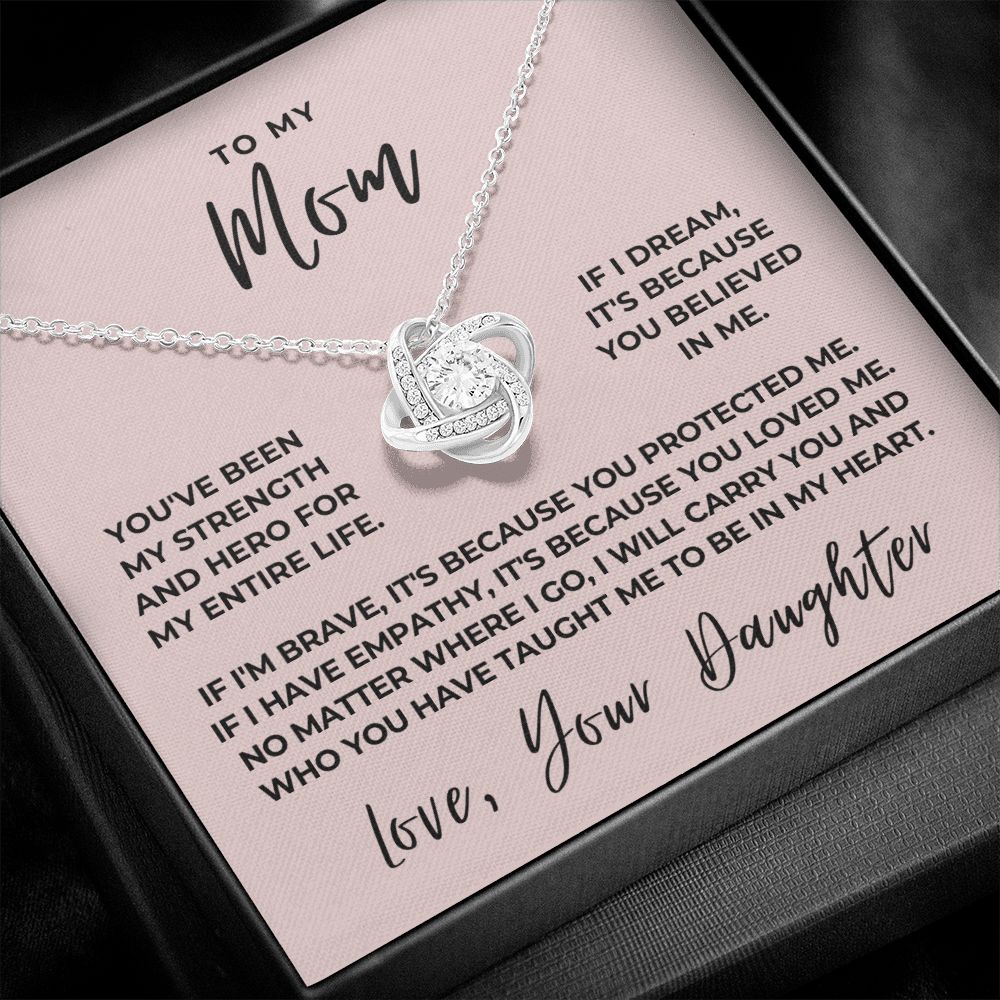 Gift For Mom | Because Of You Necklace 0658T7