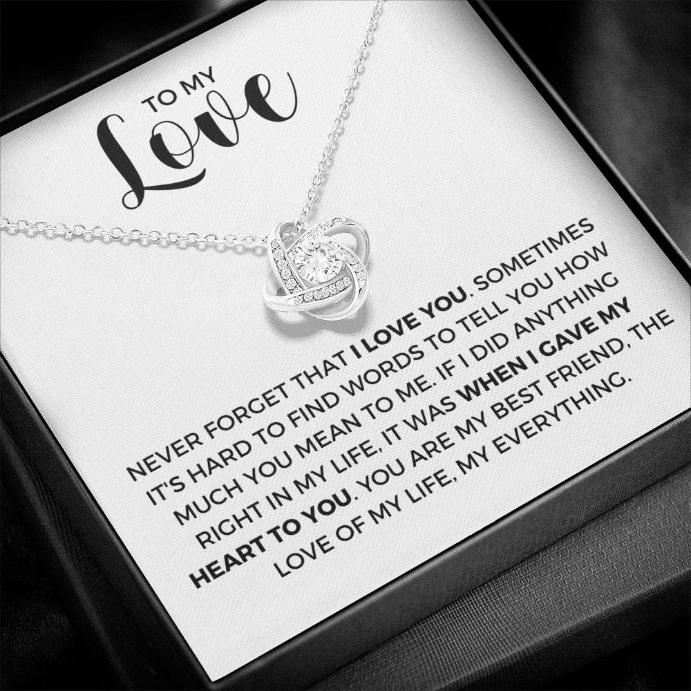 Soulmate Gift | Love Of My Life Necklace 0772T1L