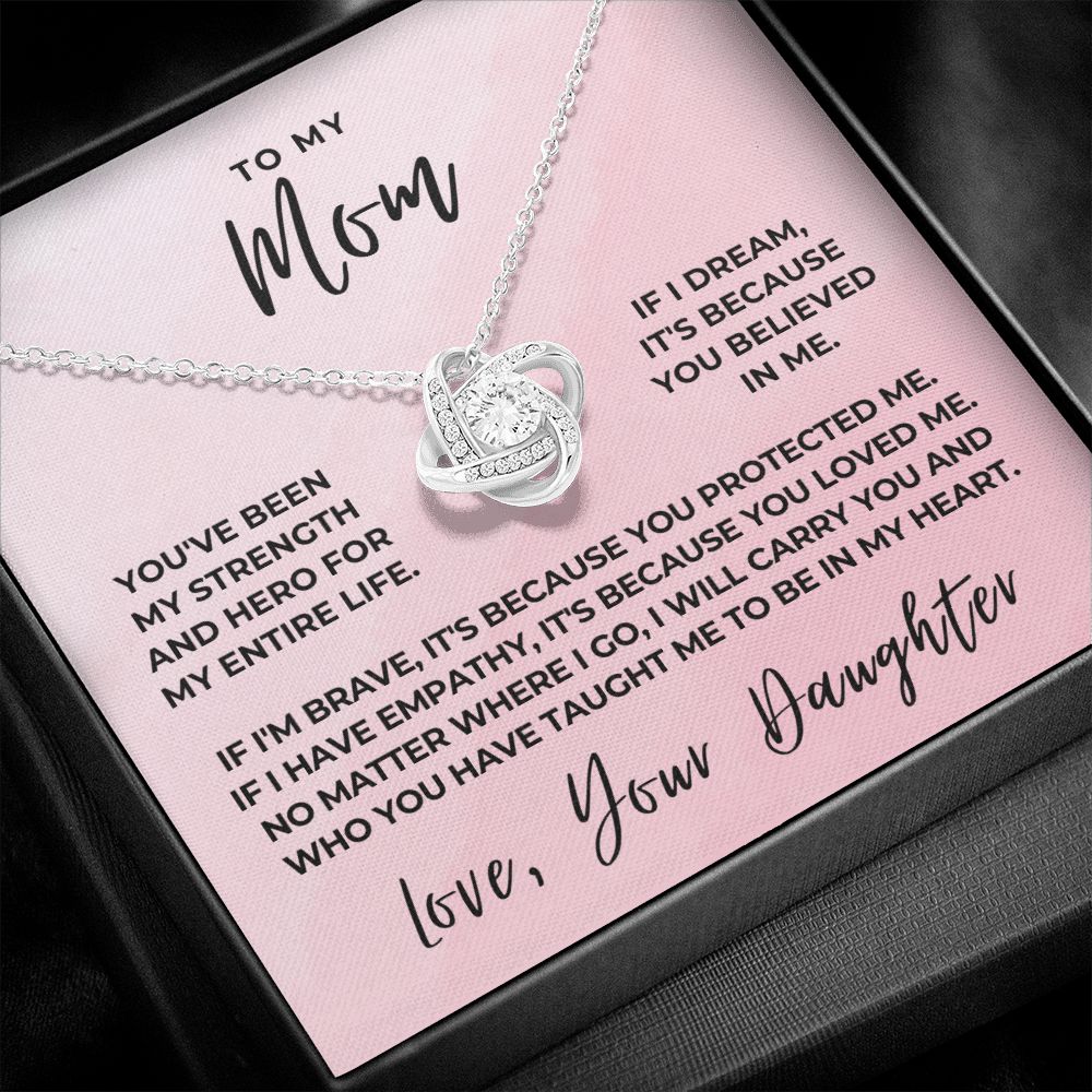 Gift For Mom | Because Of You Necklace 0658T8