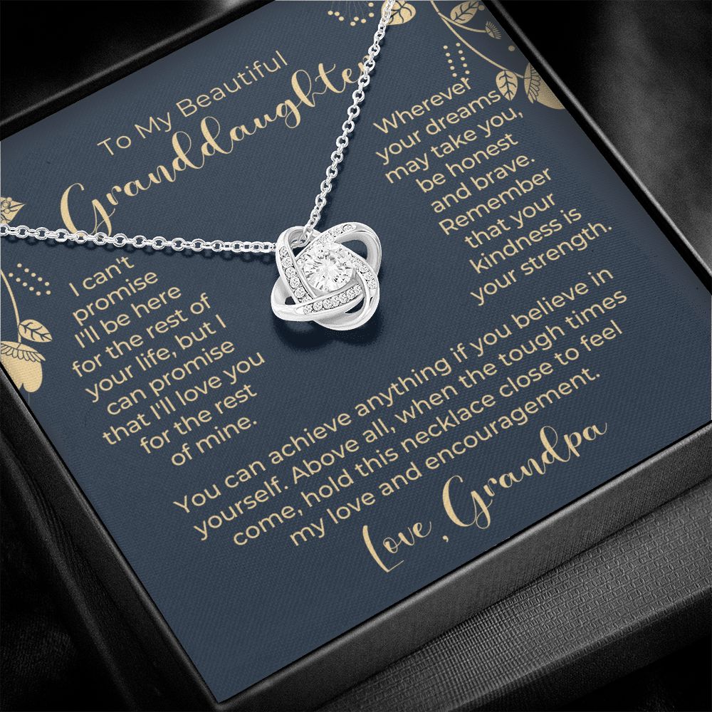 Granddaughter Gift From Grandpa | My Promise Necklace 0690T13