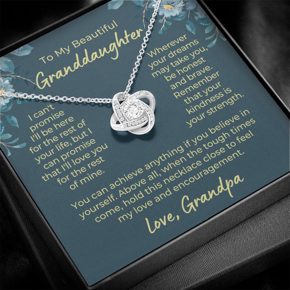 Granddaughter Gift From Grandpa  | My Promise Necklace 0690T14