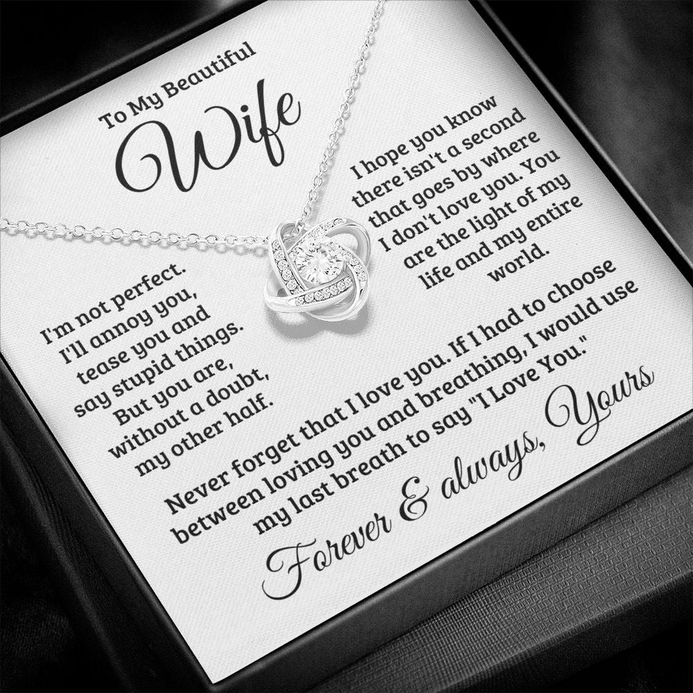 Gift For Wife | Never Forget That I Love You Necklace 0740T1L