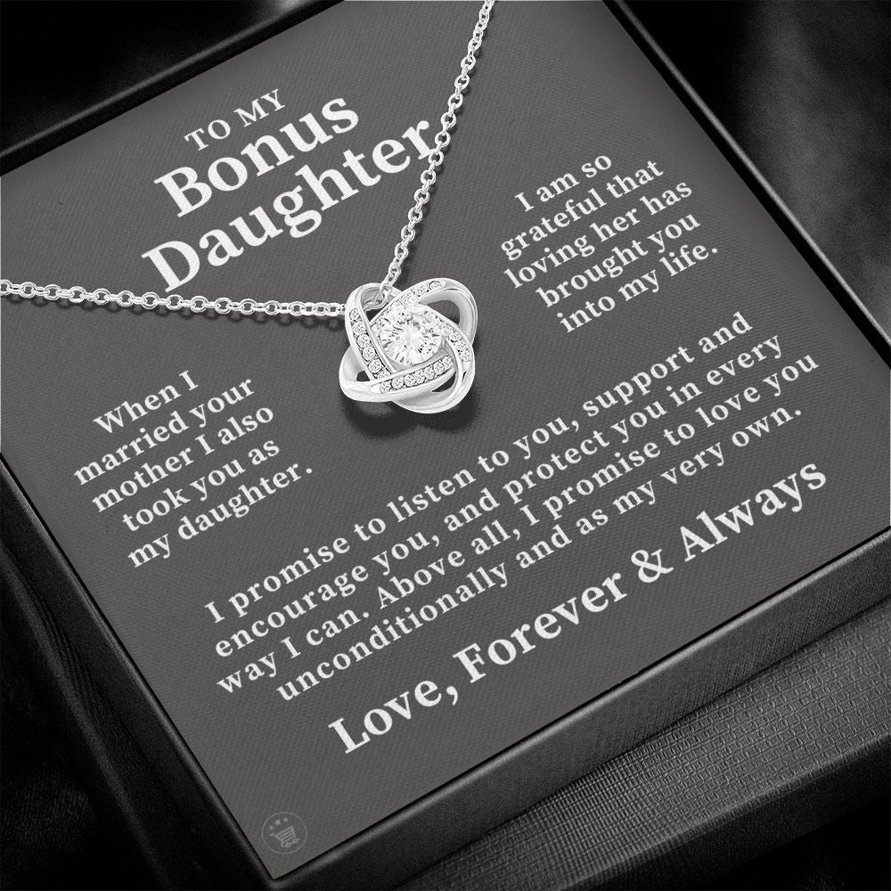 Stepdaughter Gift From Dad | Promise Necklace 0717T6