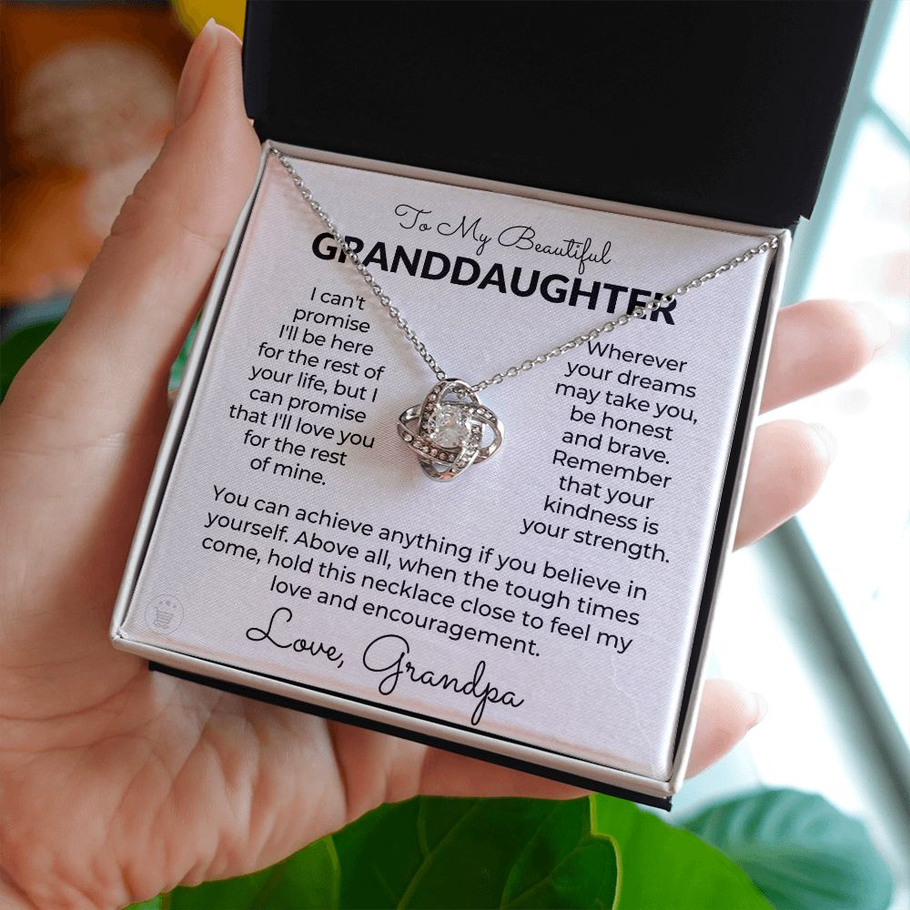 Granddaughter Gift From Grandpa | My Promise Necklace 0690T3