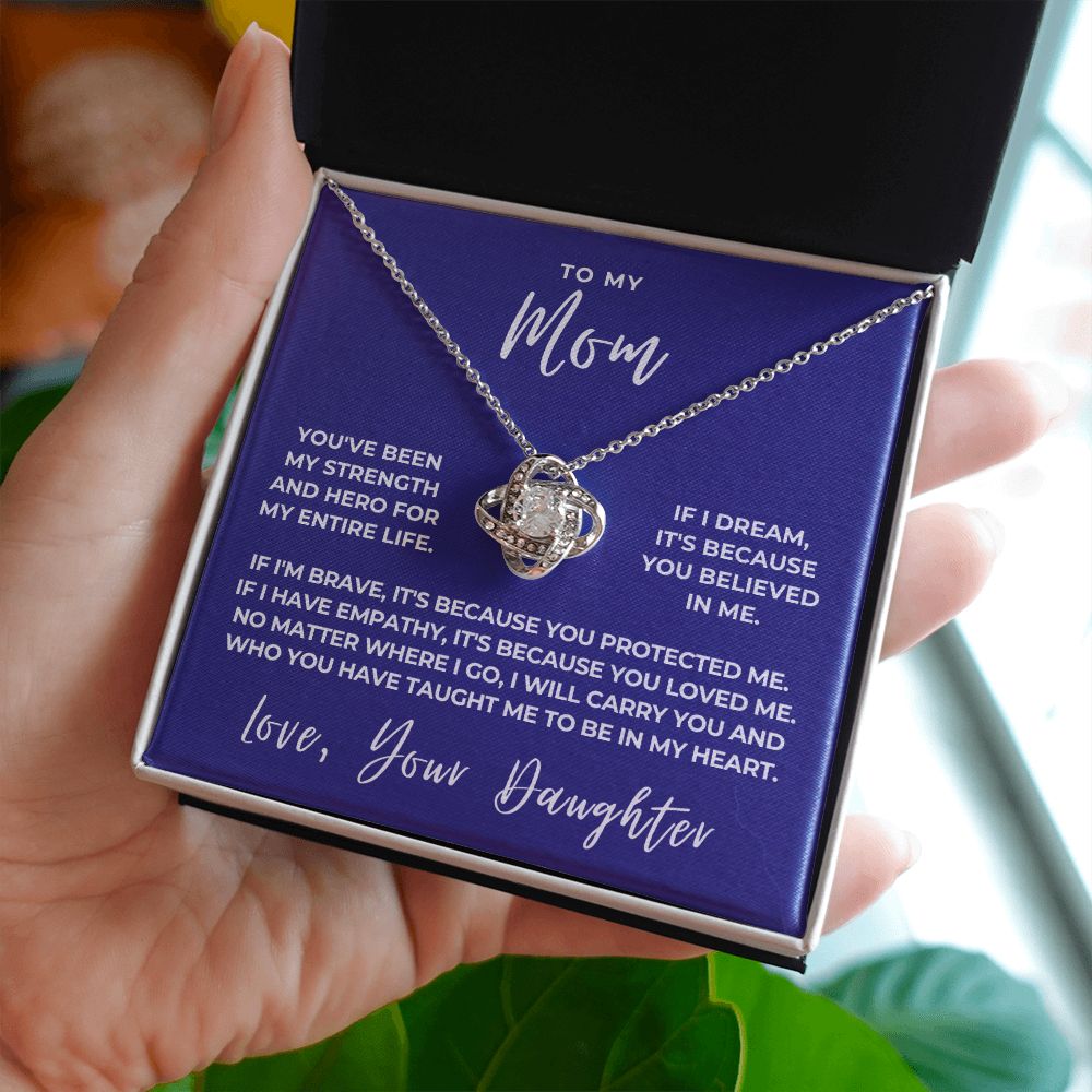 Gift For Mom | Because Of You Necklace 0658T6