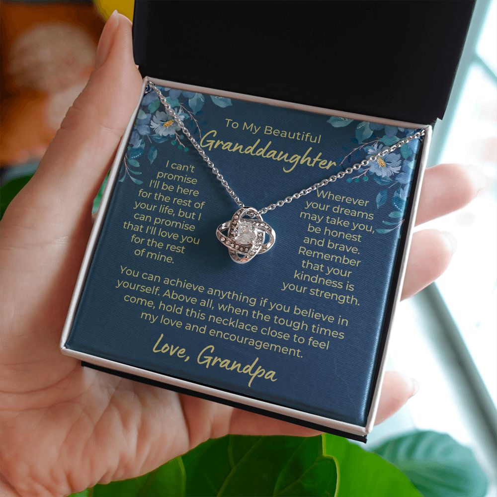 Granddaughter Gift From Grandpa  | My Promise Necklace 0690T14