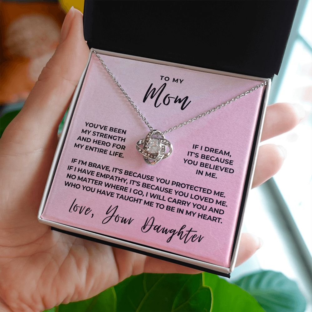 Gift For Mom | Because Of You Necklace 0658T8