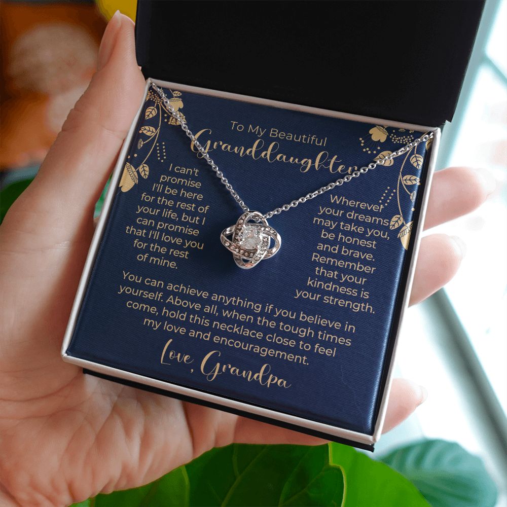 Granddaughter Gift From Grandpa | My Promise Necklace 0690T13