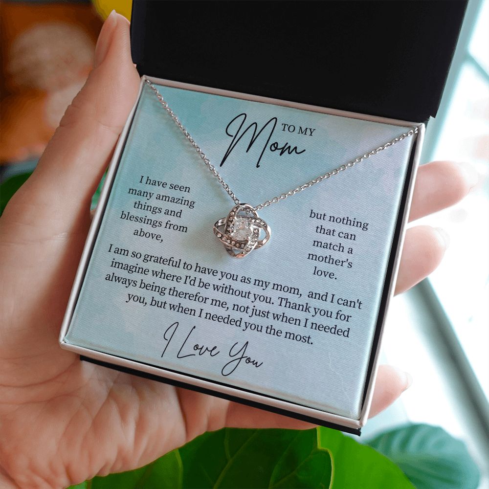 Gift For Mom | Thank You Mom Necklace 0683T14
