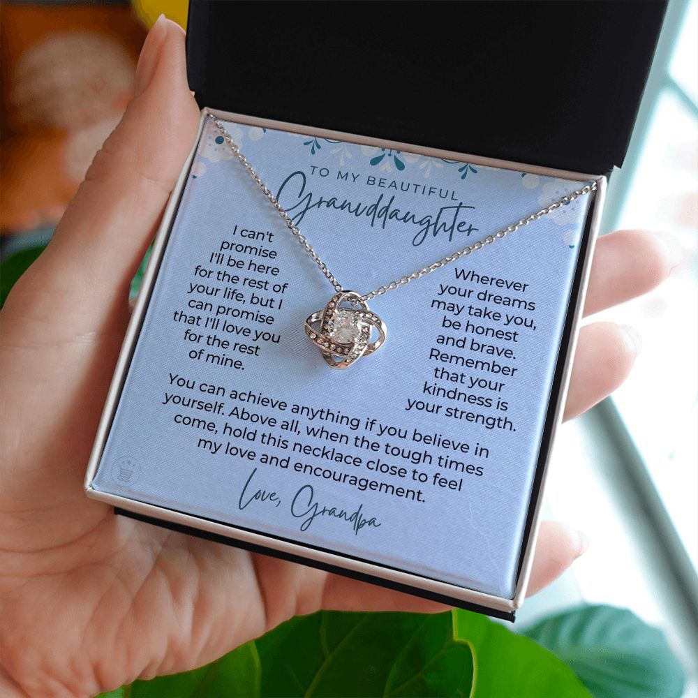 Granddaughter Gift From Grandpa  | My Promise Necklace 0690T12