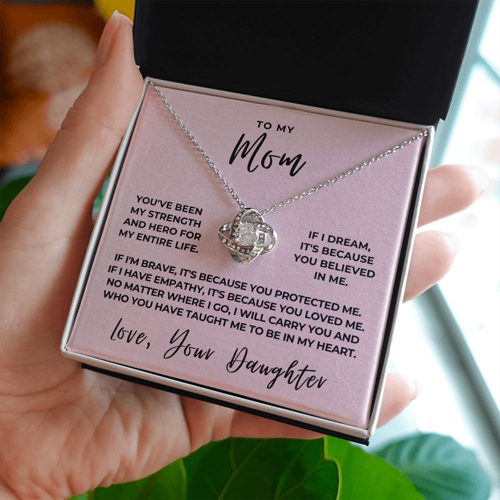 Gift For Mom | Because Of You Necklace 0658T7