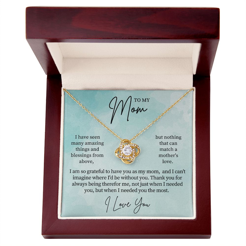 Gift For Mom | Thank You Mom Necklace 0683T14