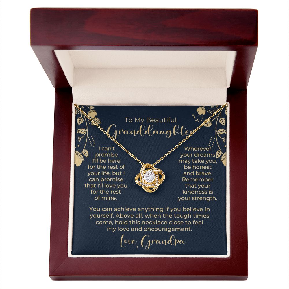 Granddaughter Gift From Grandpa | My Promise Necklace 0690T13