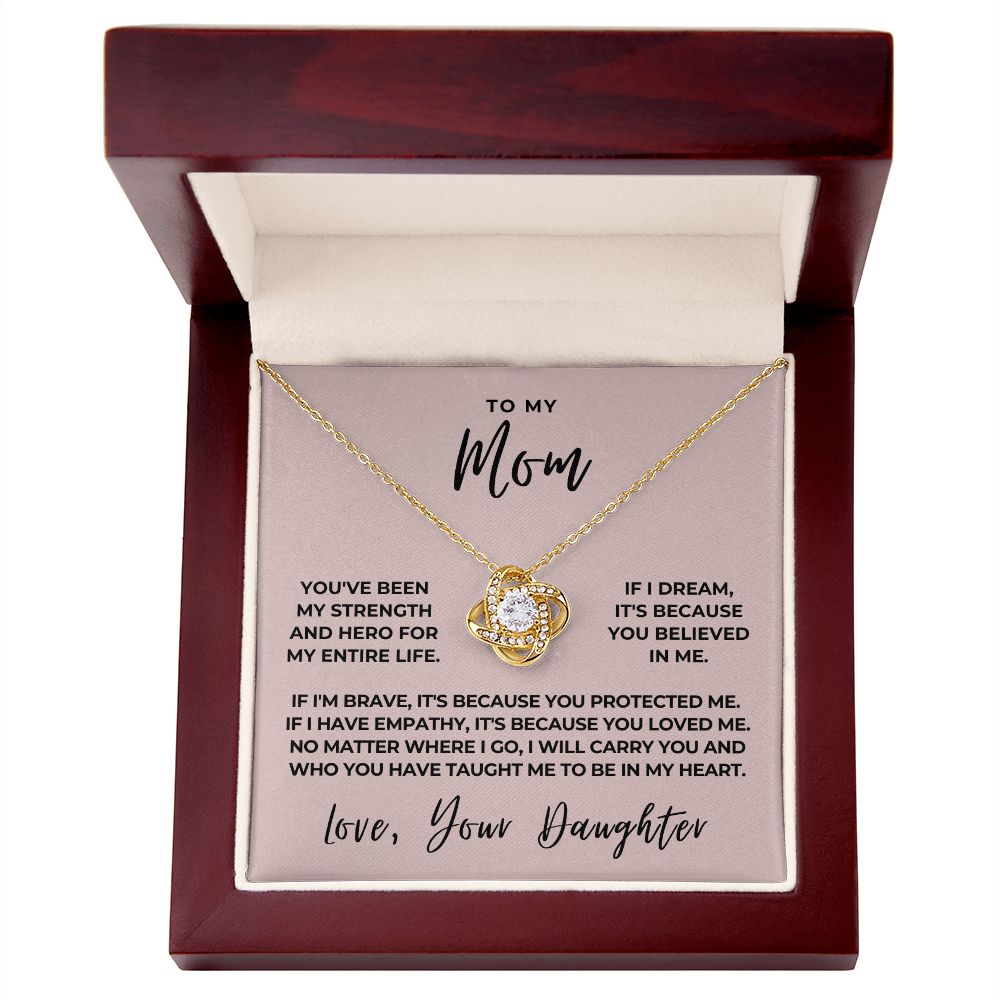 Gift For Mom | Because Of You Necklace 0658T7