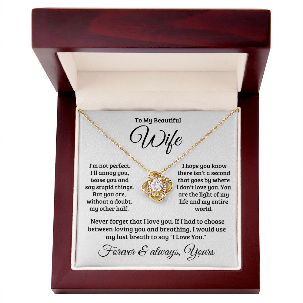 Gift For Wife | Never Forget That I Love You Necklace 0740T1L