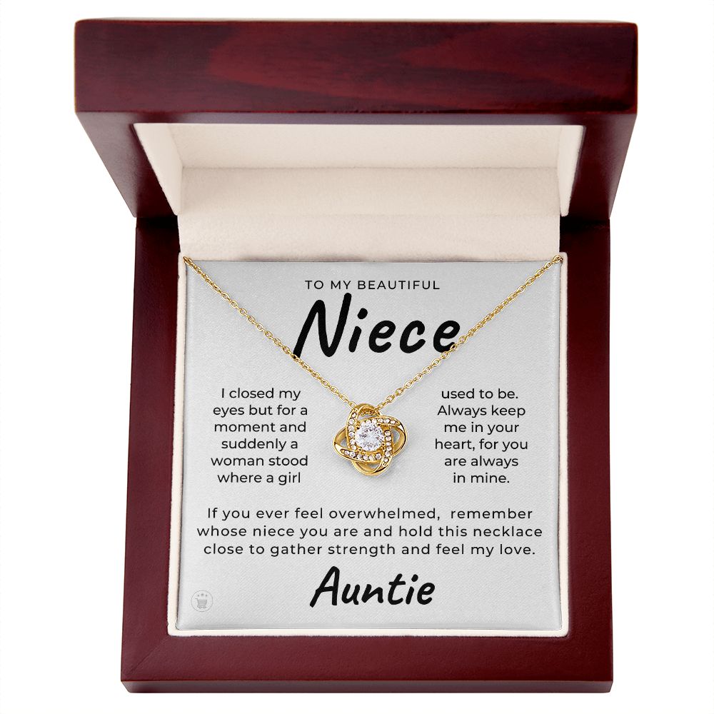 Niece Gift From Aunt | In My Heart Necklace 0631T18