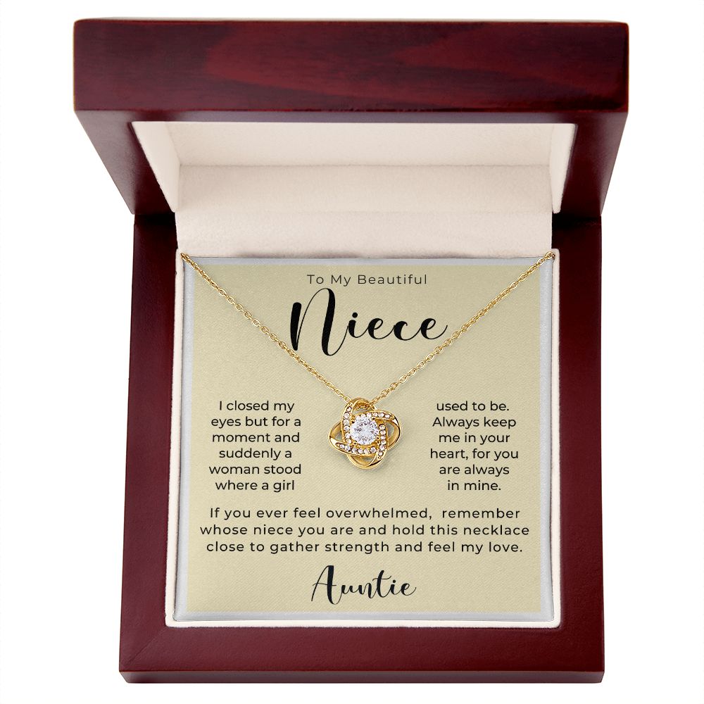 Niece Gift From Aunt | In My Heart Necklace 0631T19