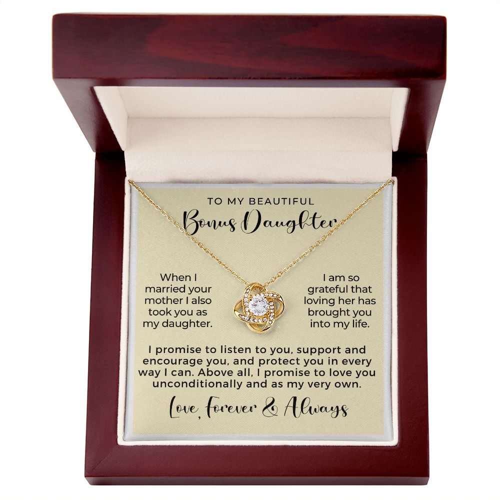 Stepdaughter Gift From Dad | Promise Necklace 0717T5