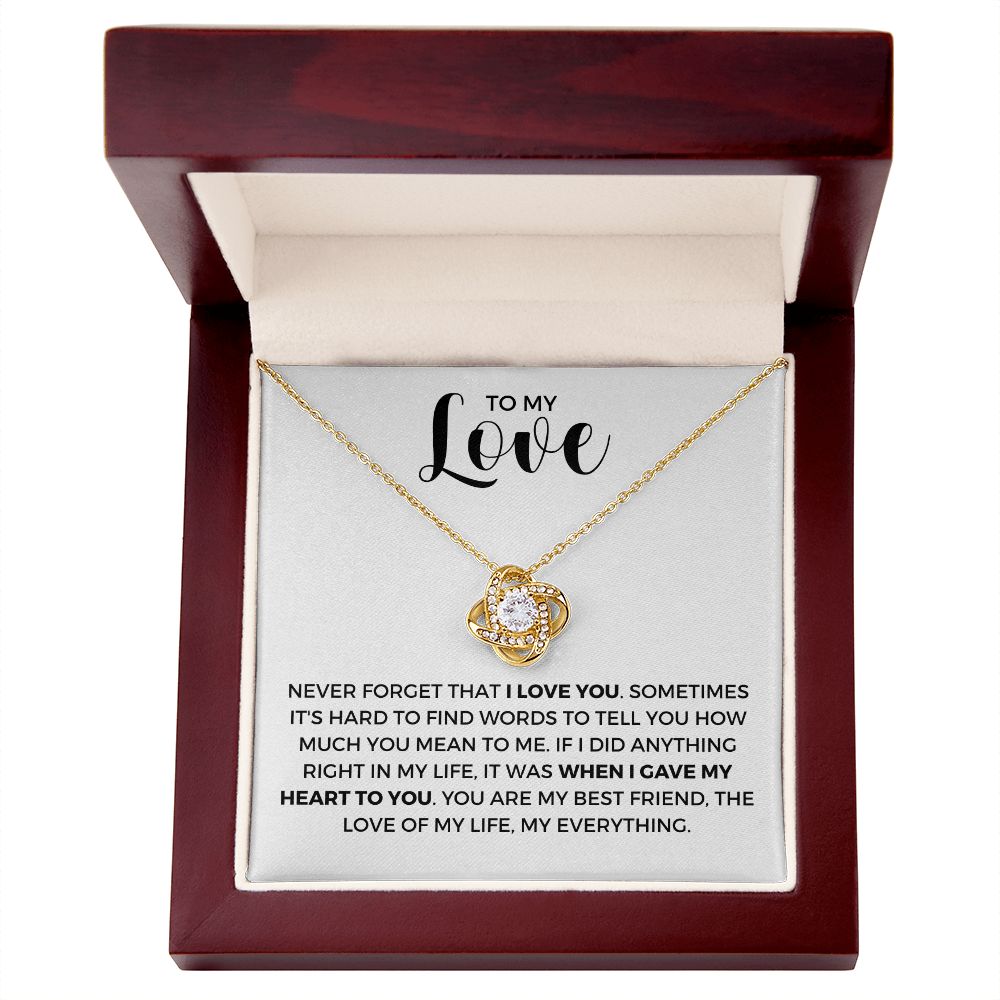 Soulmate Gift | Love Of My Life Necklace 0772T1L