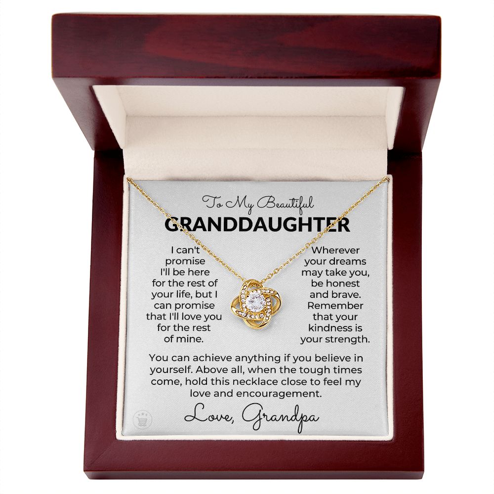 Granddaughter Gift From Grandpa | My Promise Necklace 0690T3