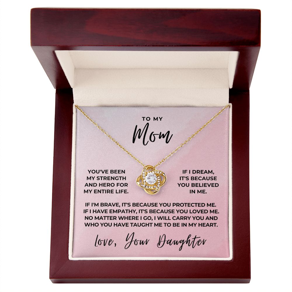 Gift For Mom | Because Of You Necklace 0658T8