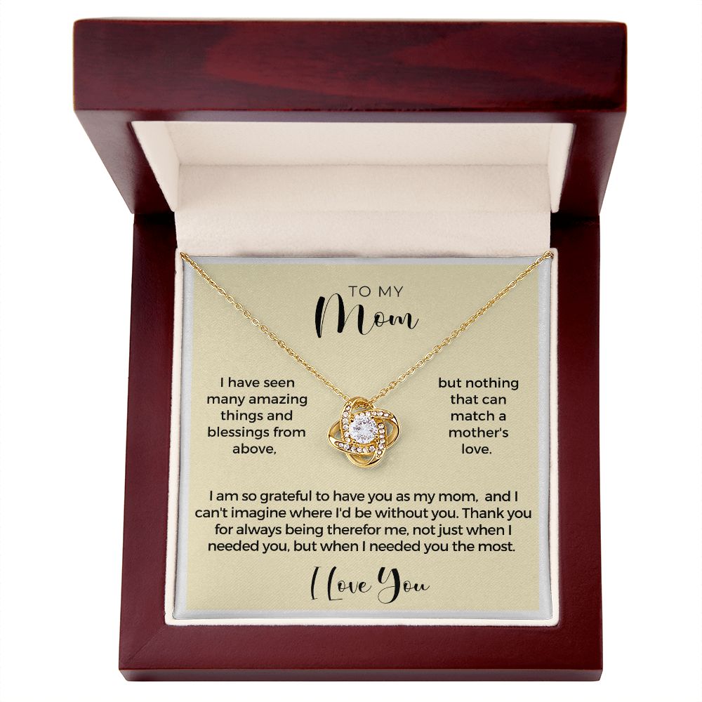 Gift For Mom | Thank You Mom Necklace 0683T11
