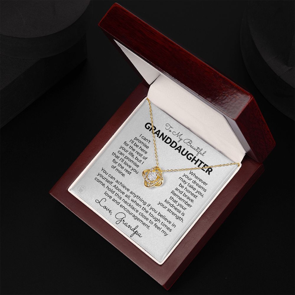 Granddaughter Gift From Grandpa | My Promise Necklace 0690T3