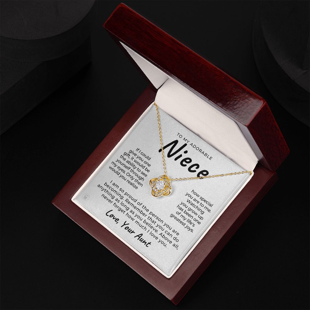 Niece Gift From Aunt | My Love Necklace 0581T18