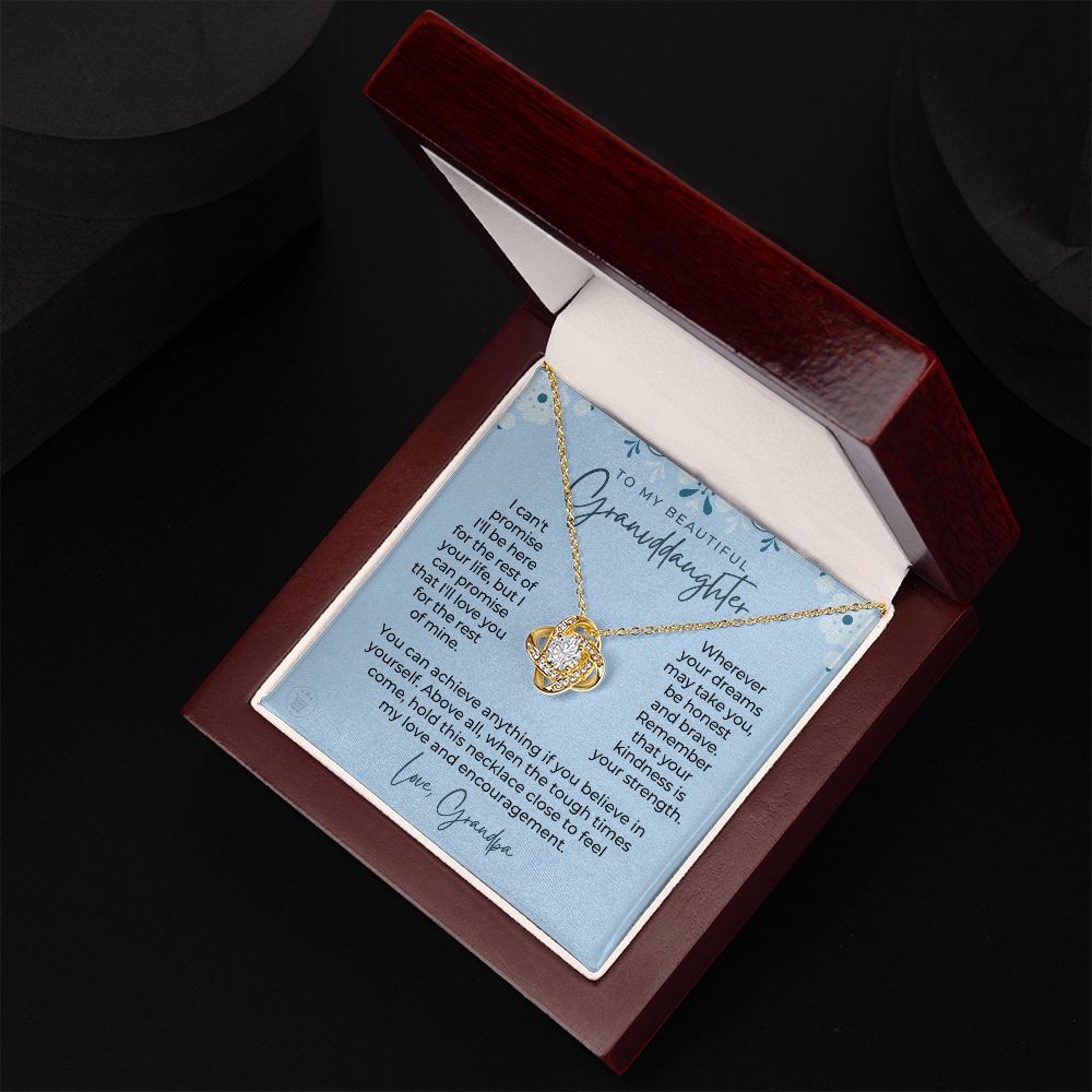 Granddaughter Gift From Grandpa  | My Promise Necklace 0690T12