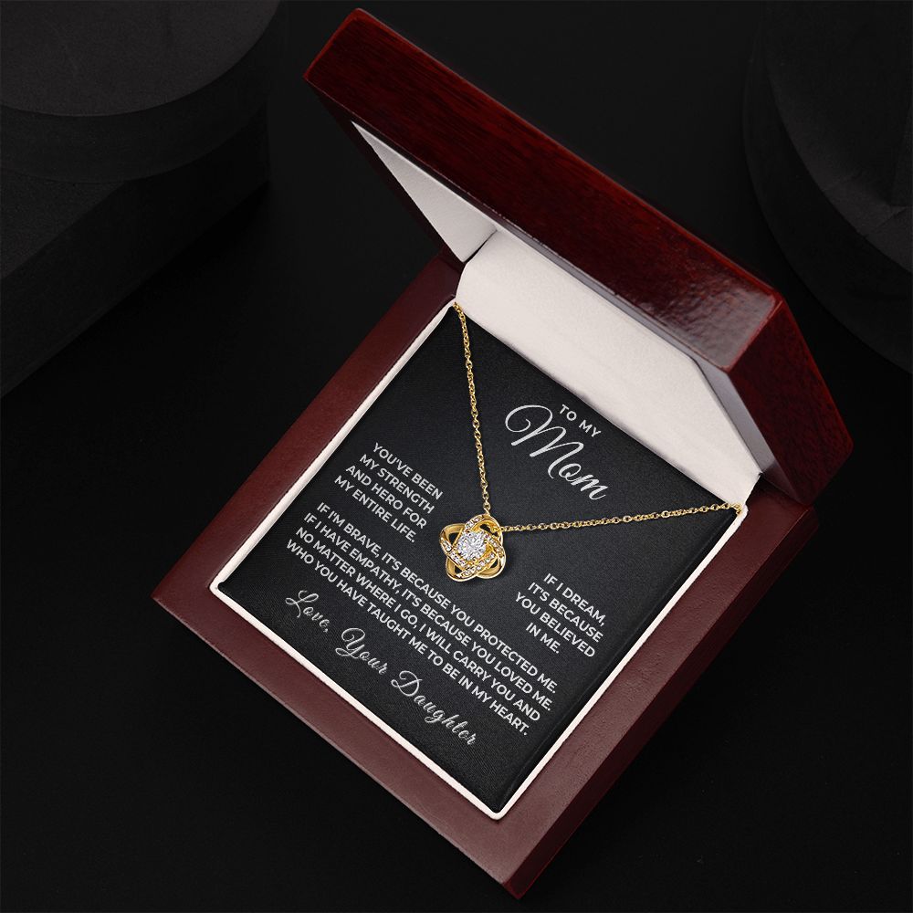 Gift For Mom | Because Of You Necklace 0658T4