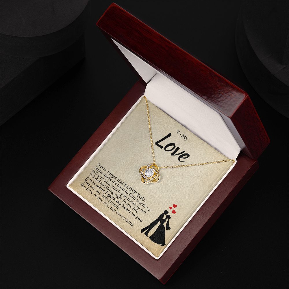 Soulmate Gift | Love Of My Life Necklace 0772T3L