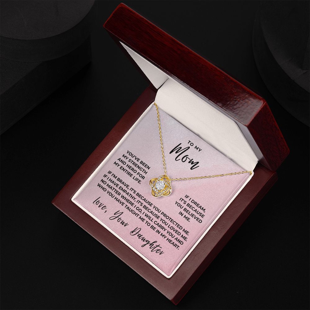 Gift For Mom | Because Of You Necklace 0658T8